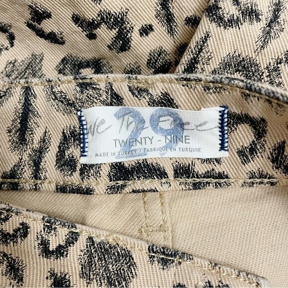 NWT Free People Printed Dogtown High Waist Shorts Cheetah Black Tan Size 29 NEW - Picture 11 of 16